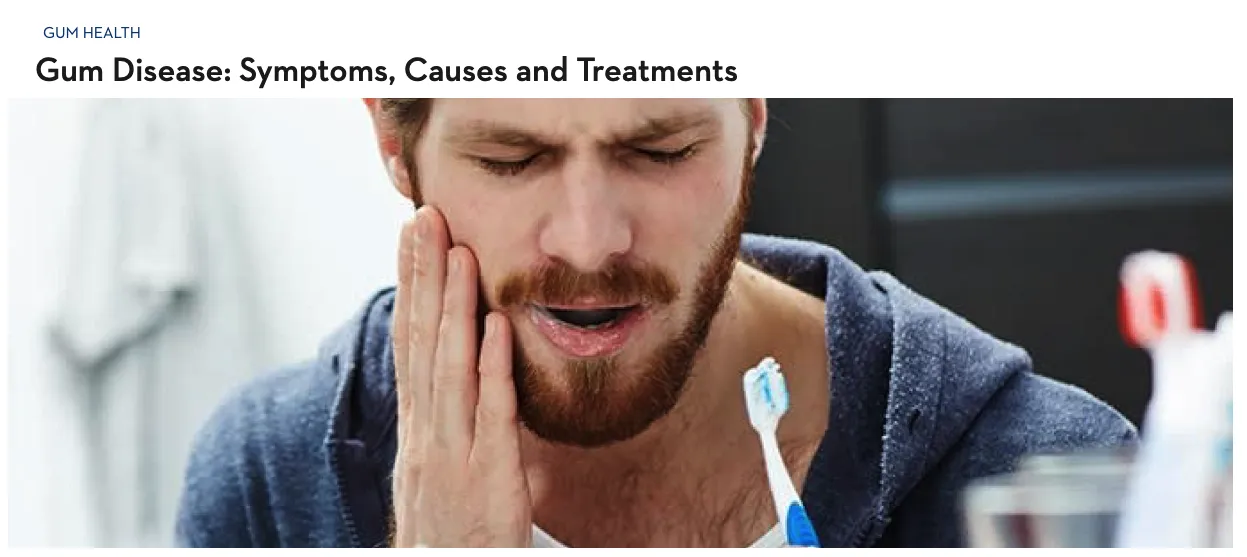 Gum disease: symptoms, causes and treatments